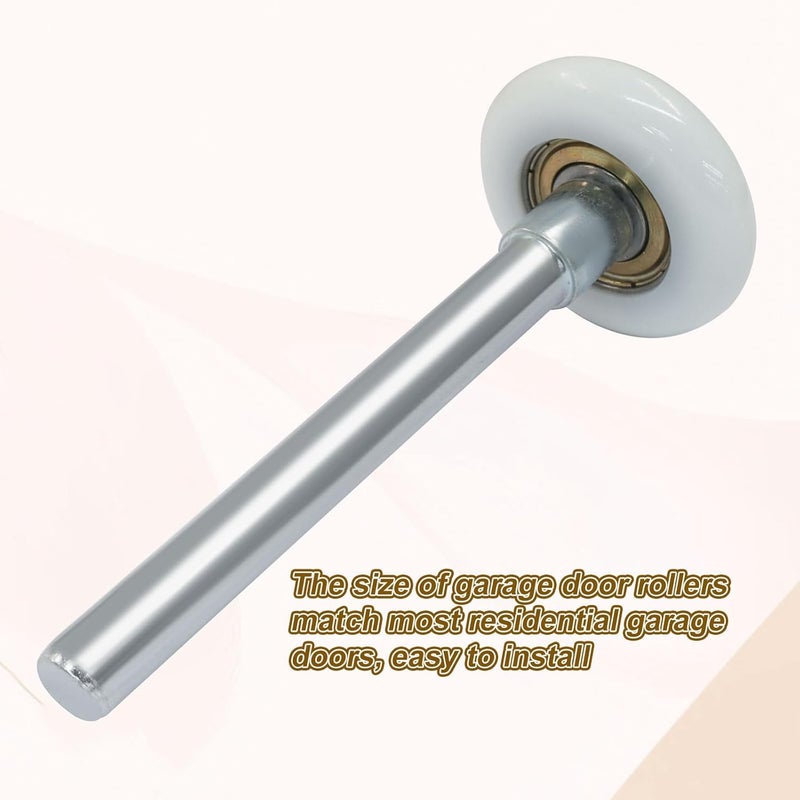 OSVJE 10 Pcs 1.8" Nylon Garage Roller 4.7" Stem, 6200 Bearings Quiet Garage Wheels for Smooth and Stable Garage Track Replacement,High Load Capacity - Image 4